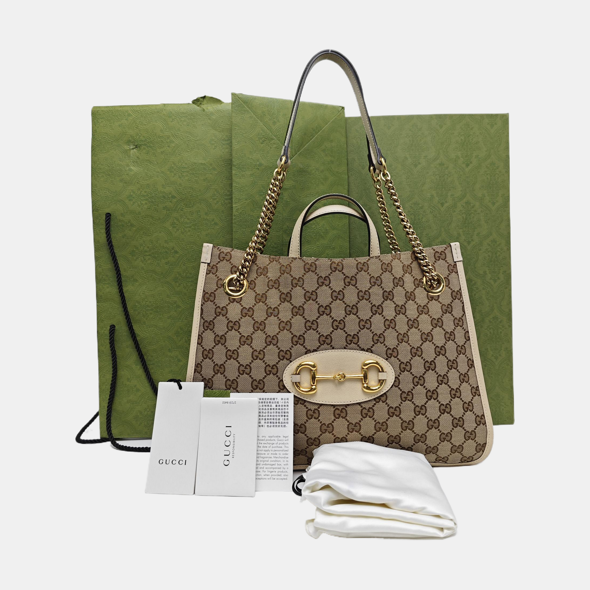 Horsebit 1955 Medium Monogram Canvas Brown