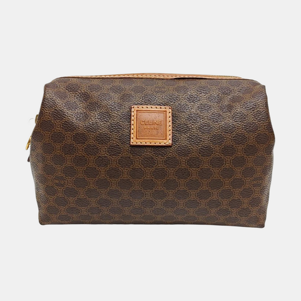 MACADAM COSMETIC BAGS Coated Canvas Brown