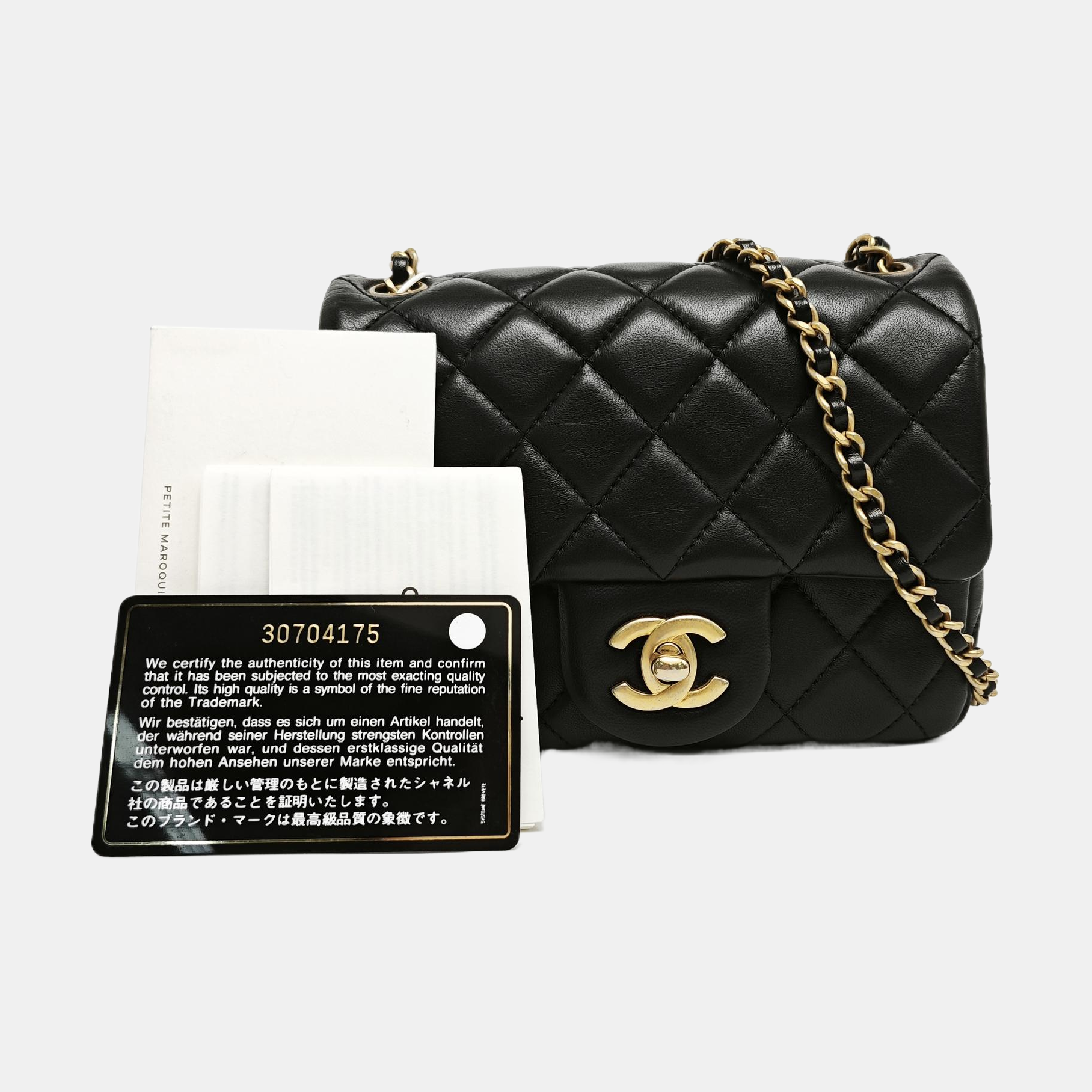 CLASSIC FLAP Mini Quilted Lambskin Black