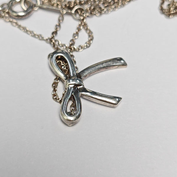 Tiffany Bow 925 Sterling Silver Necklace