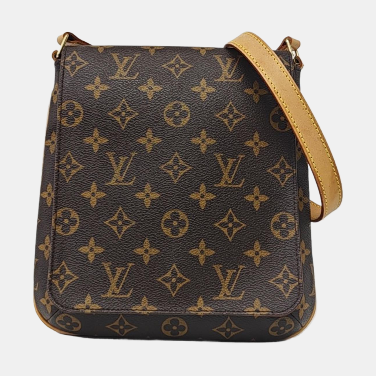 MUSETTE TANGO Monogram Coated Canvas Brown