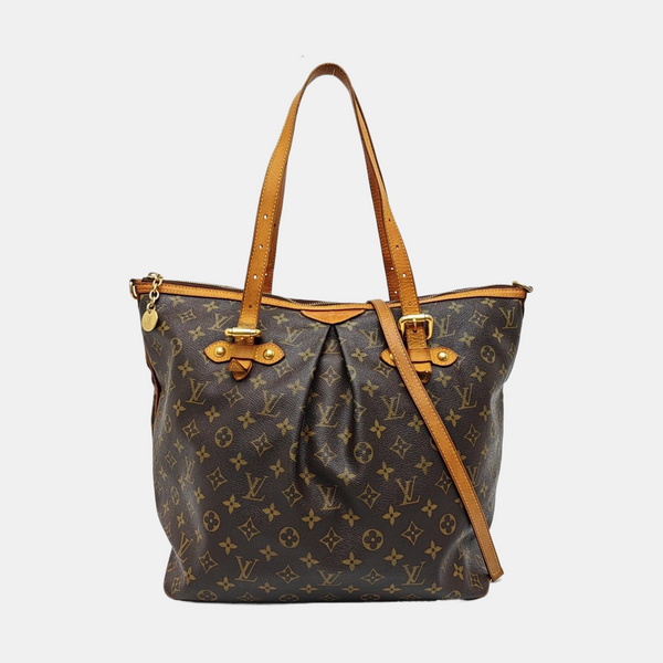 PALERMO GM Monogram Coated Canvas Brown