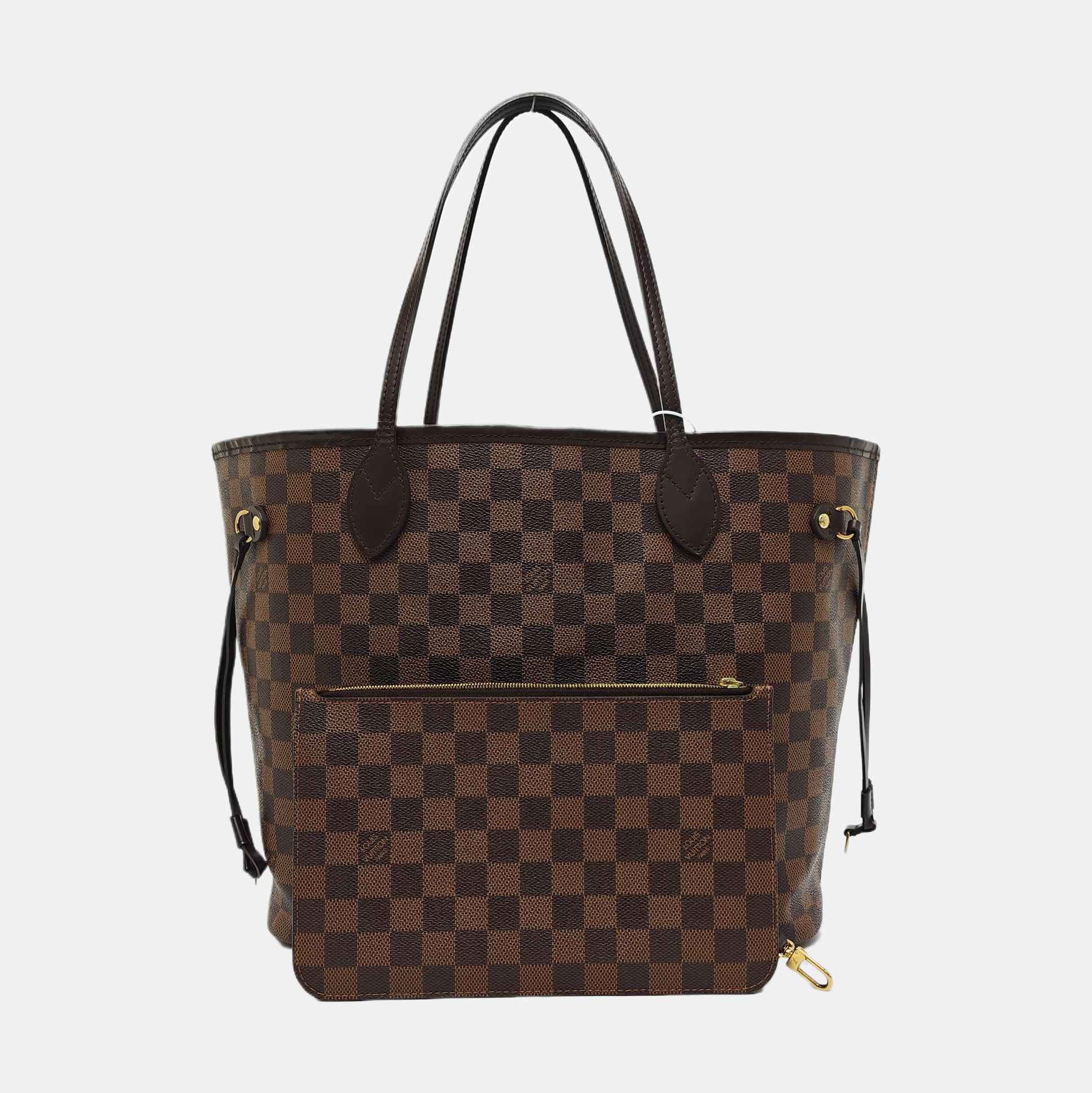 NEVERFULL MM Damier Ebene Coated Canvas Brown