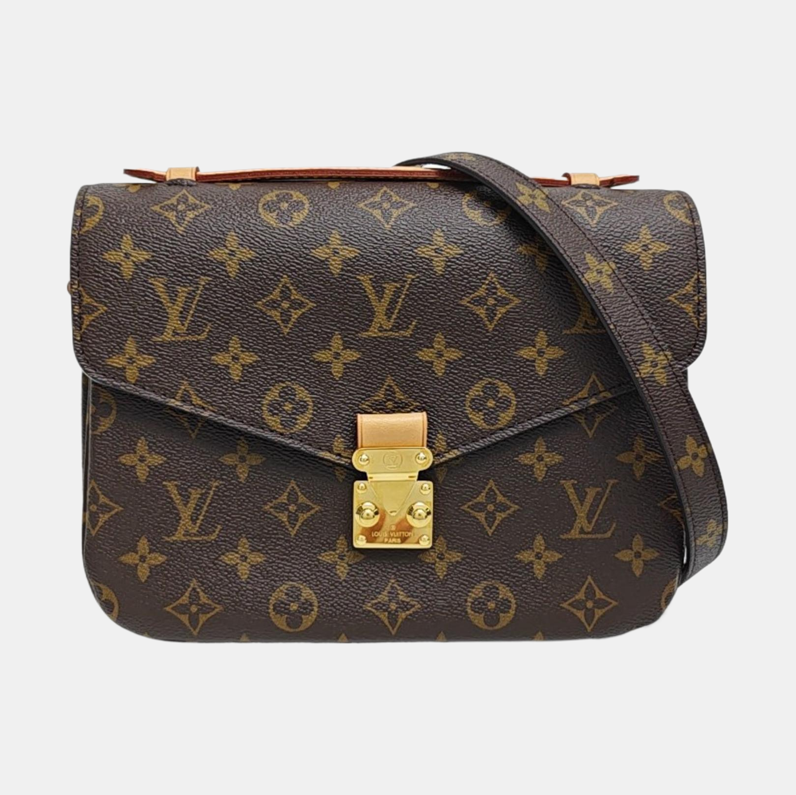 MÉTIS MM Monogram Coated Canvas Brown