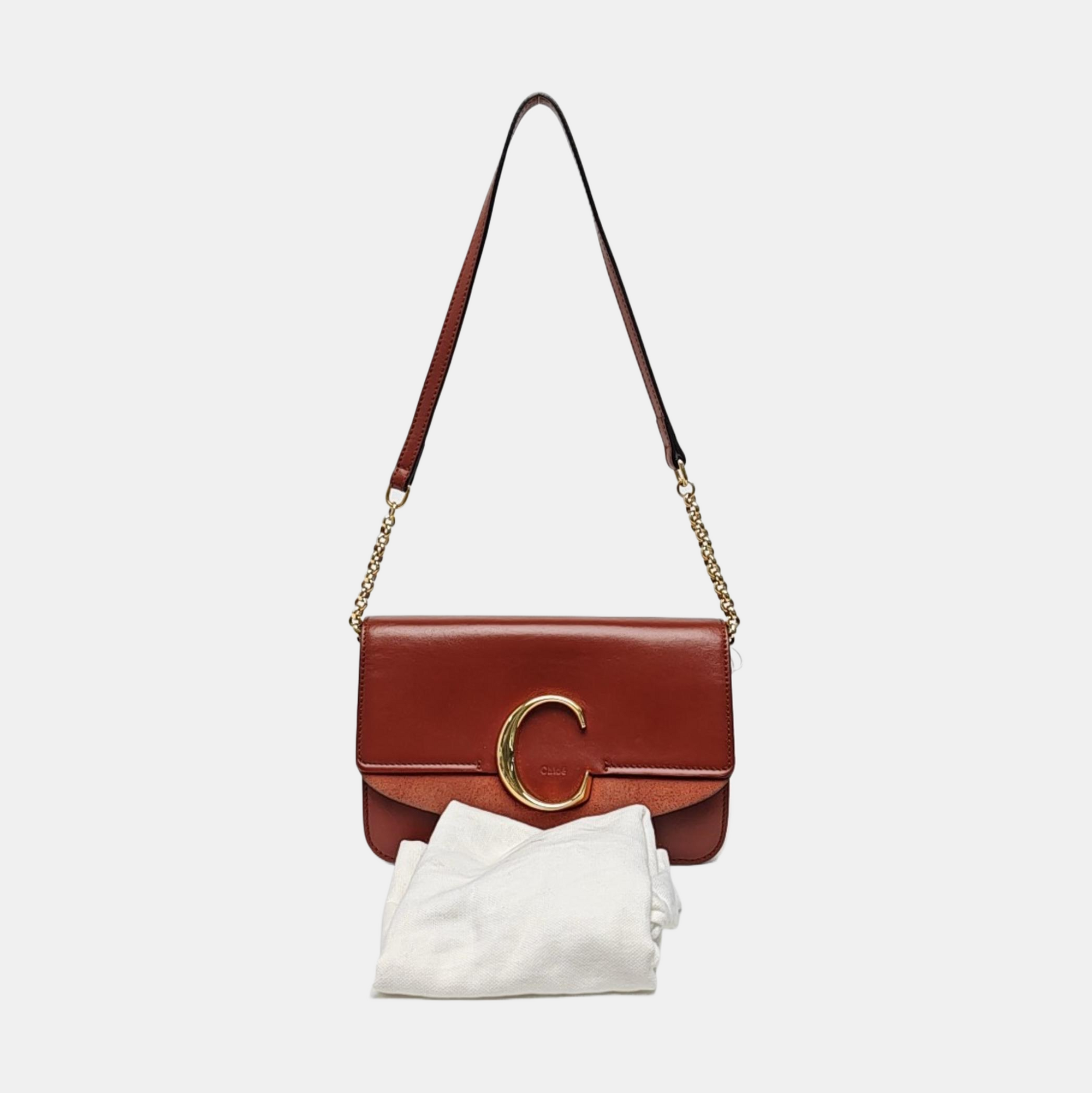 Chloé C Calfskin Brown