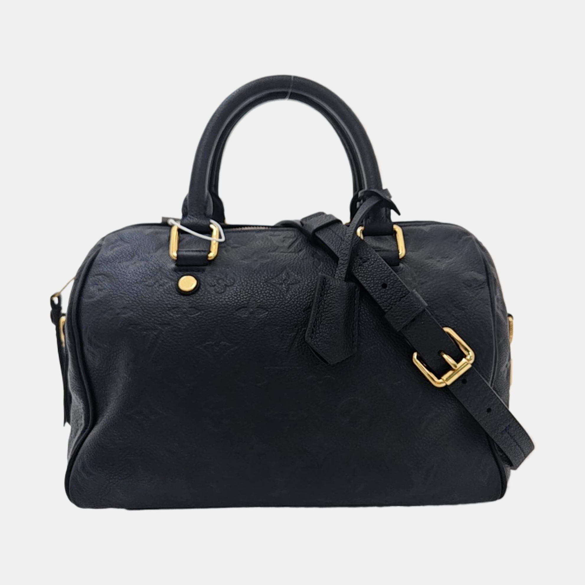 SPEEDY 25 Monogram Calfskin Black