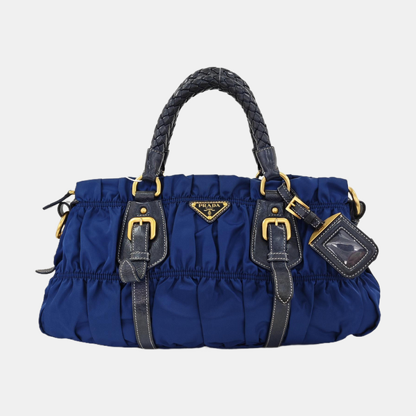 Gaufre Quilted Nylon Blue