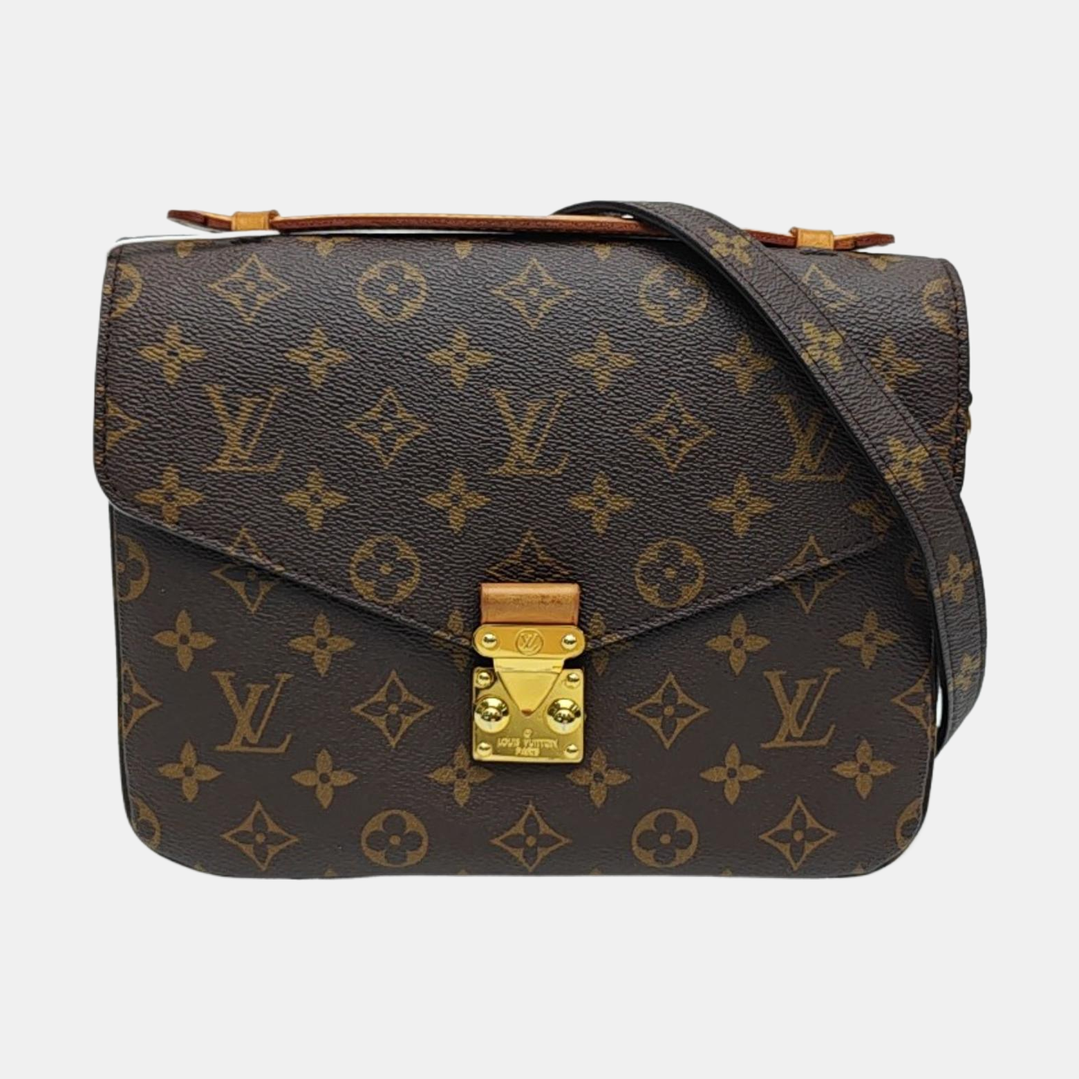 MÉTIS MM Monogram Coated Canvas Brown