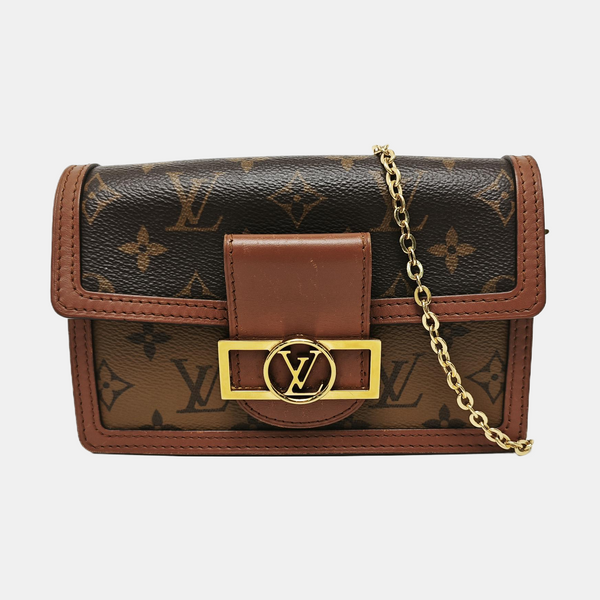 DAUPHINE WOC Monogram Coated Canvas Brown