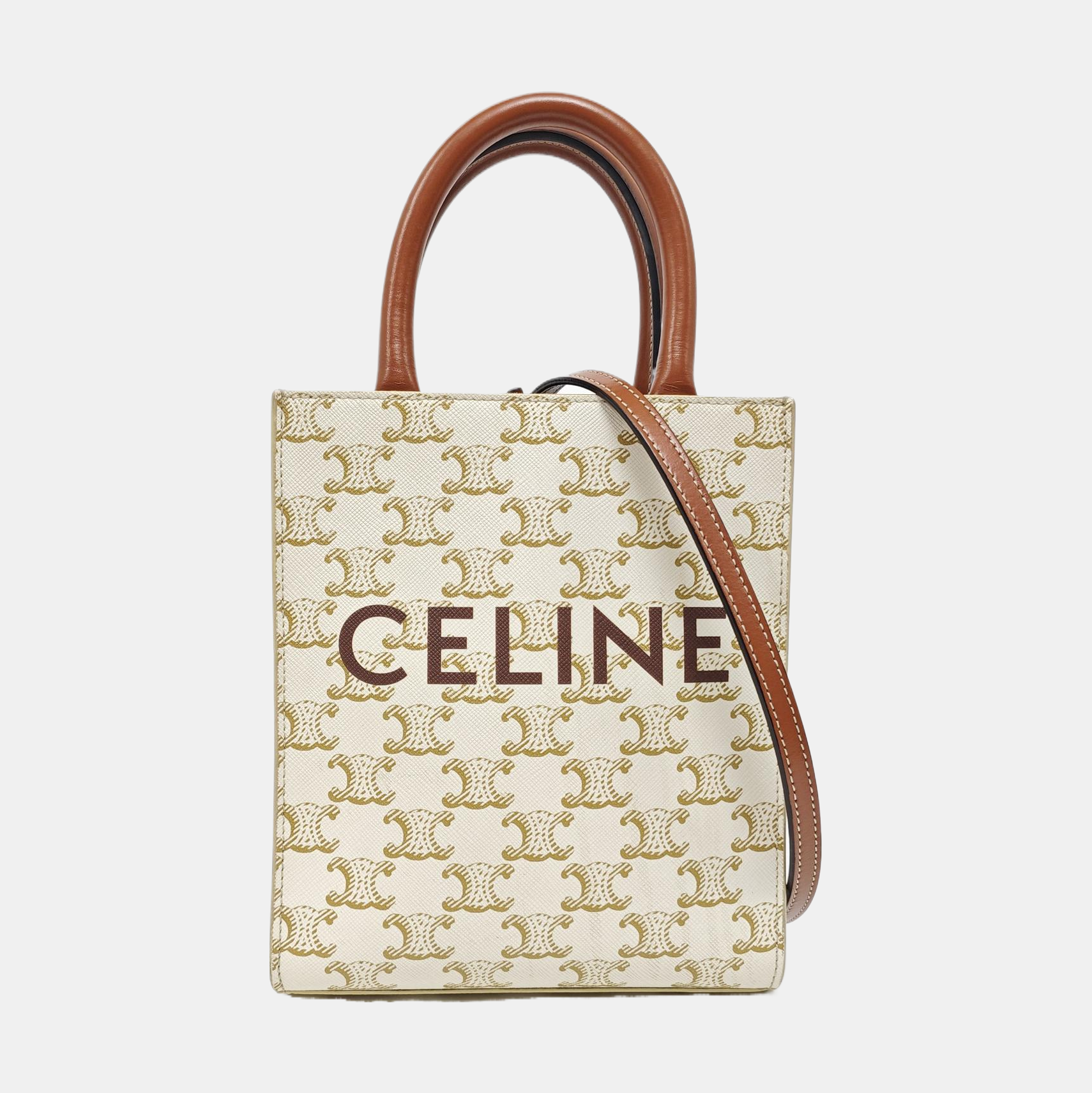 CABAS CELINE Mini Coated Canvas White