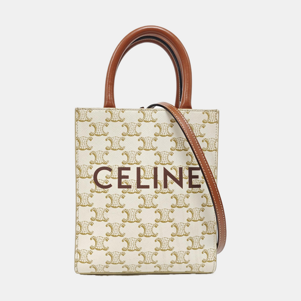 CABAS CELINE Mini Coated Canvas White