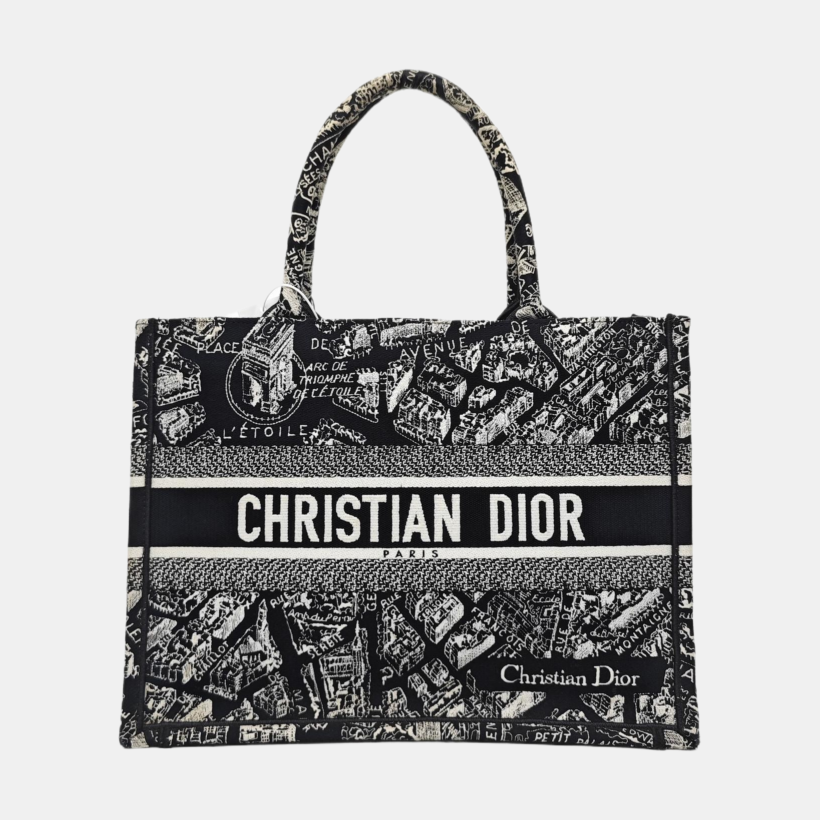Book Tote Medium Canvas Black
