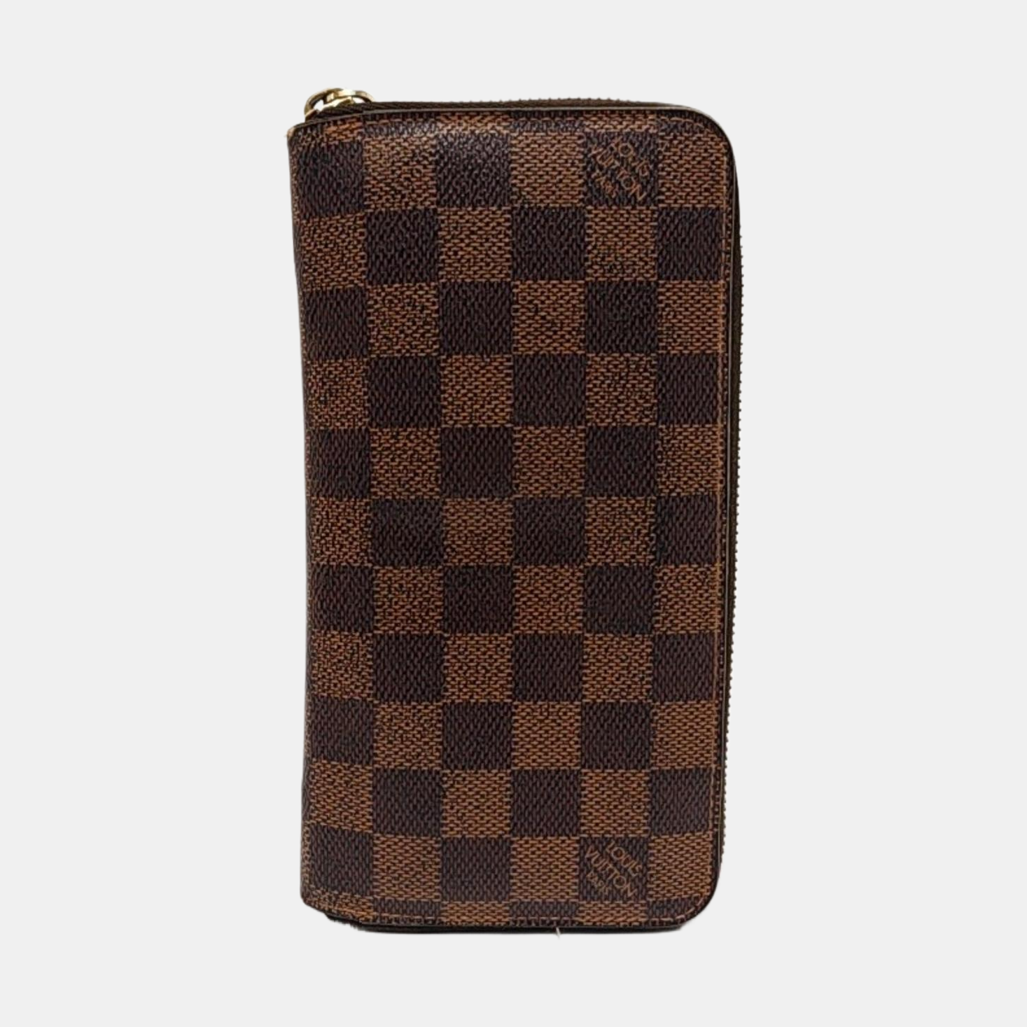 BRAZZA Damier Ebene Coated Canvas Brown