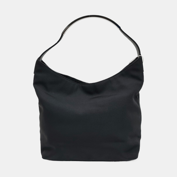 Fabric Top Handle Bag Black