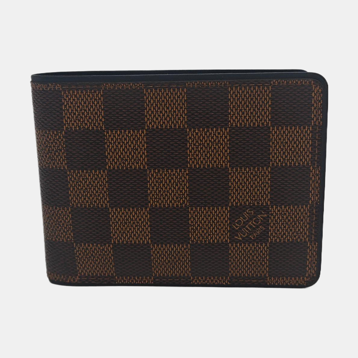 Damier Ebene Coated Canvas Wallet Brown