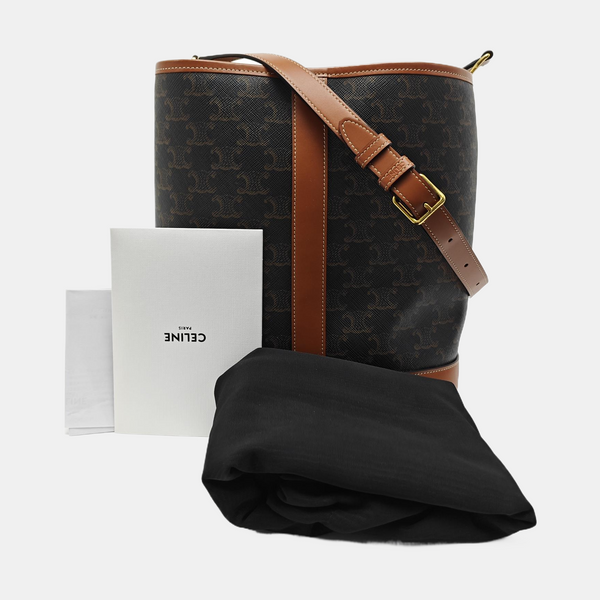 TRIOMPHE CANVAS Medium Coated Canvas Brown