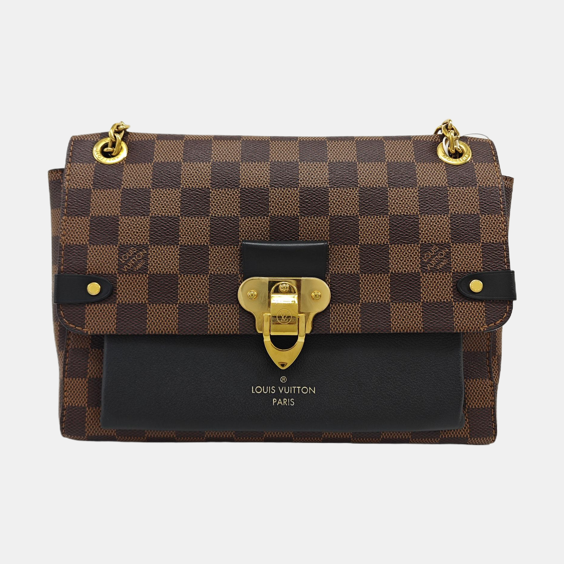VAVIN PM Damier Ebene Coated Canvas Brown