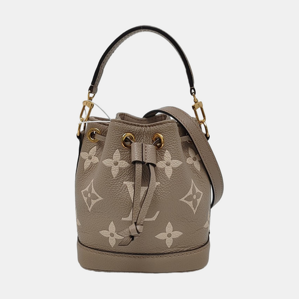 NOÉ Nano Monogram Calfskin Gray
