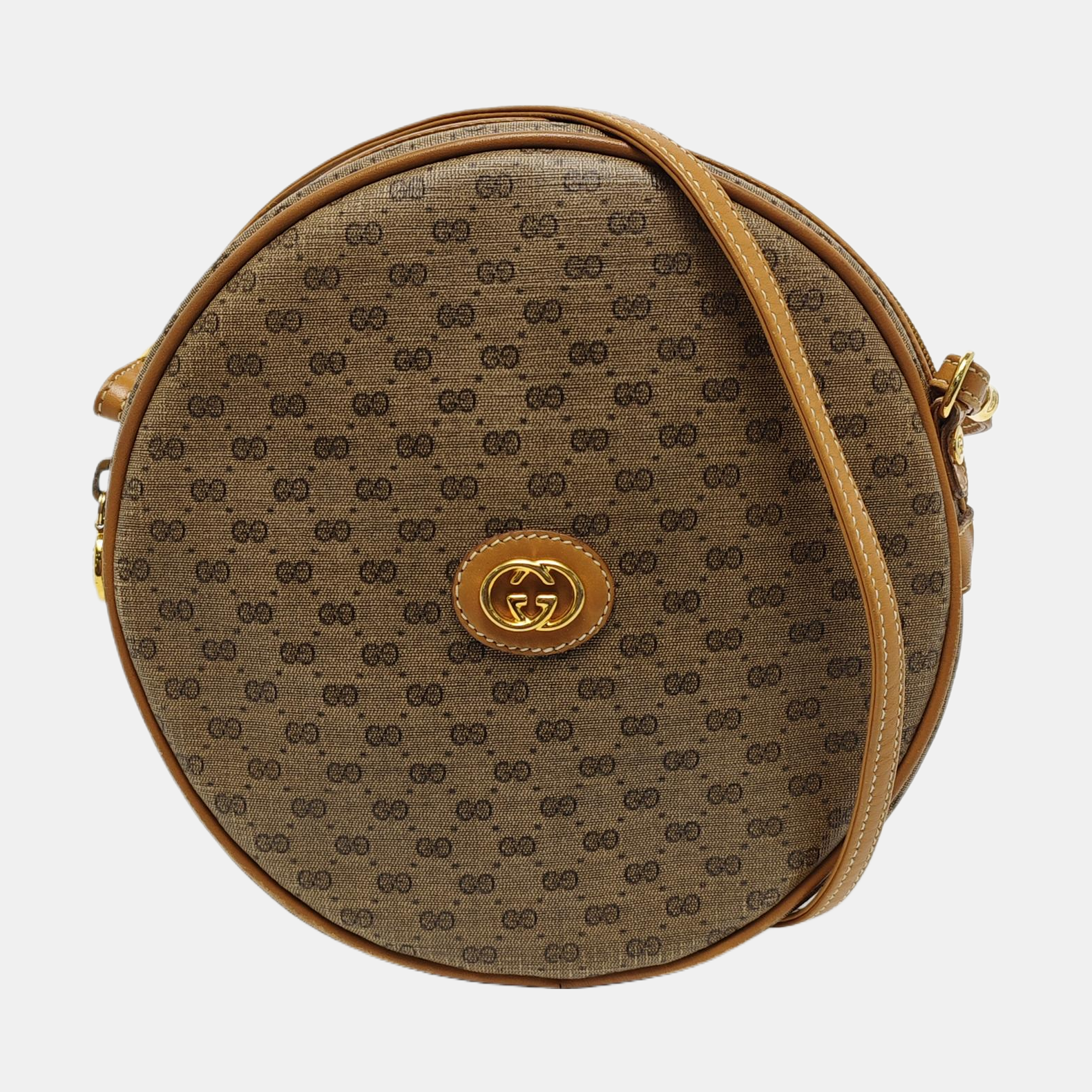 Monogram Coated Canvas Shoulder Bag Brown