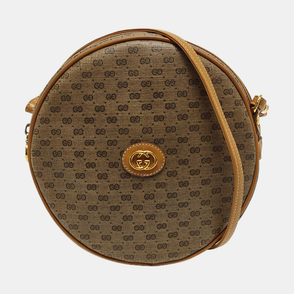Monogram Coated Canvas Shoulder Bag Brown
