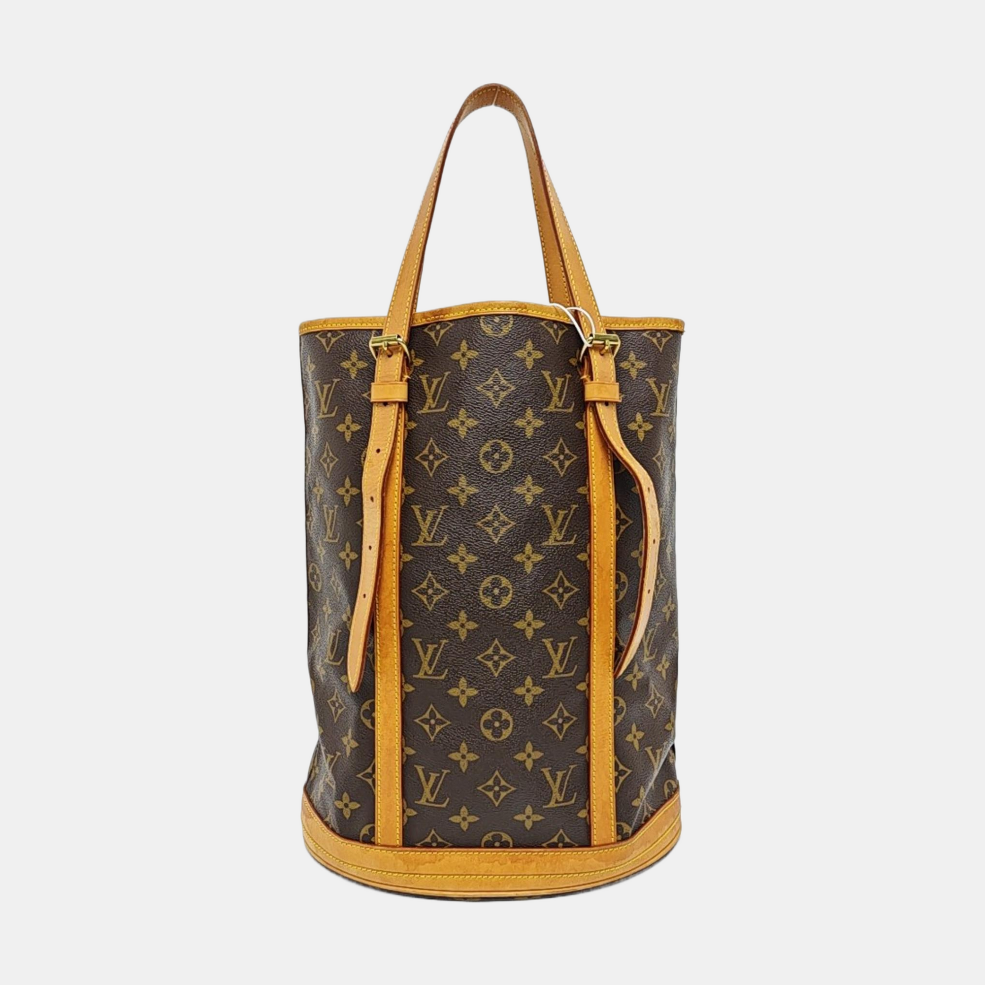 BUCKET GM Monogram Coated Canvas Brown