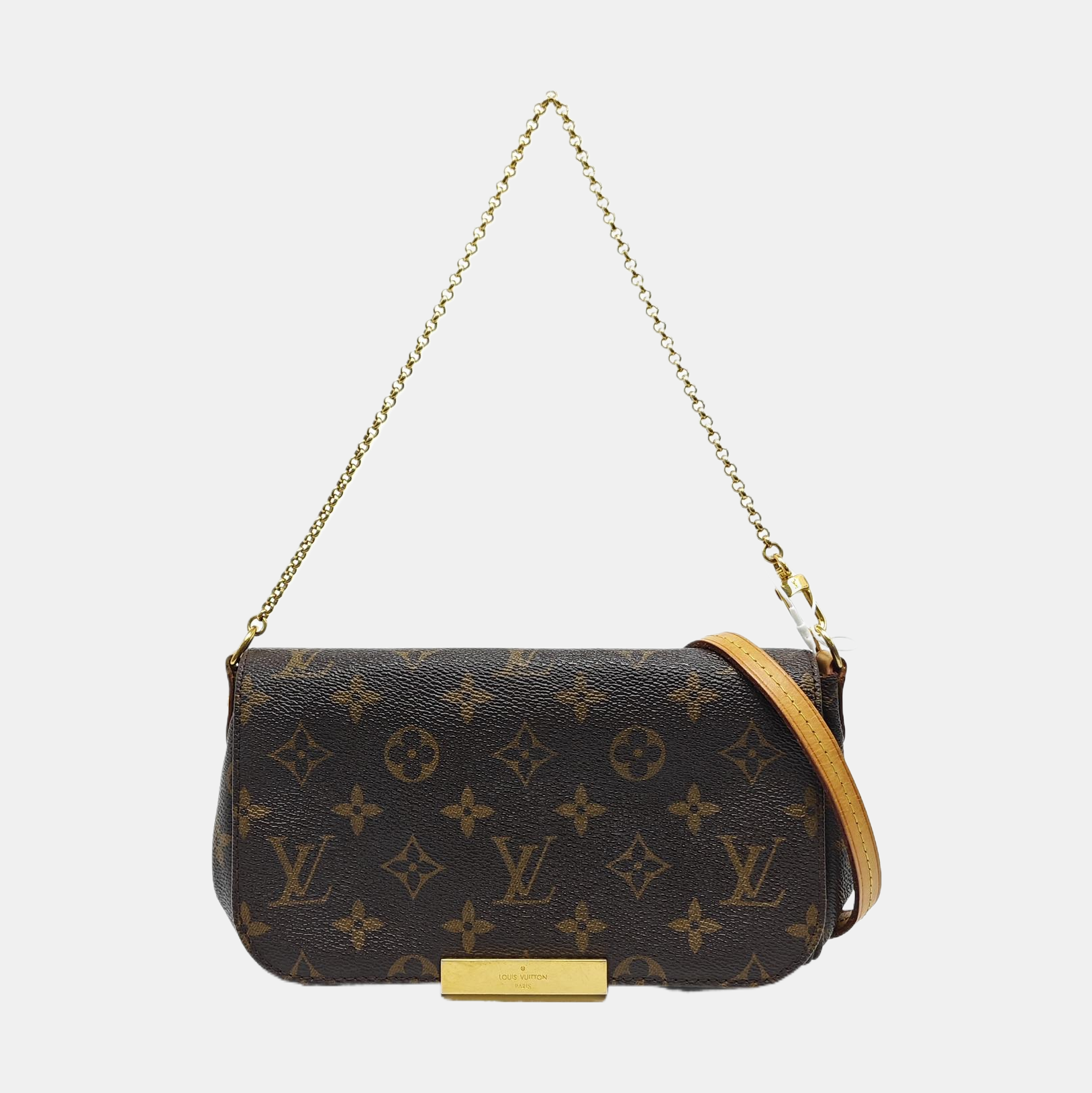 FAVORITE PM Monogram Coated Canvas Brown