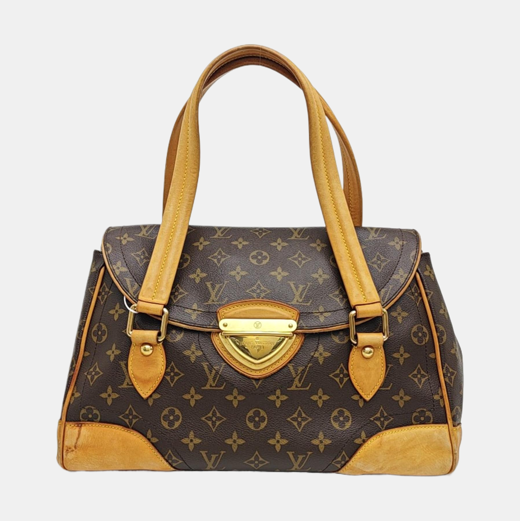 BEVERLY GM Monogram Coated Canvas Brown