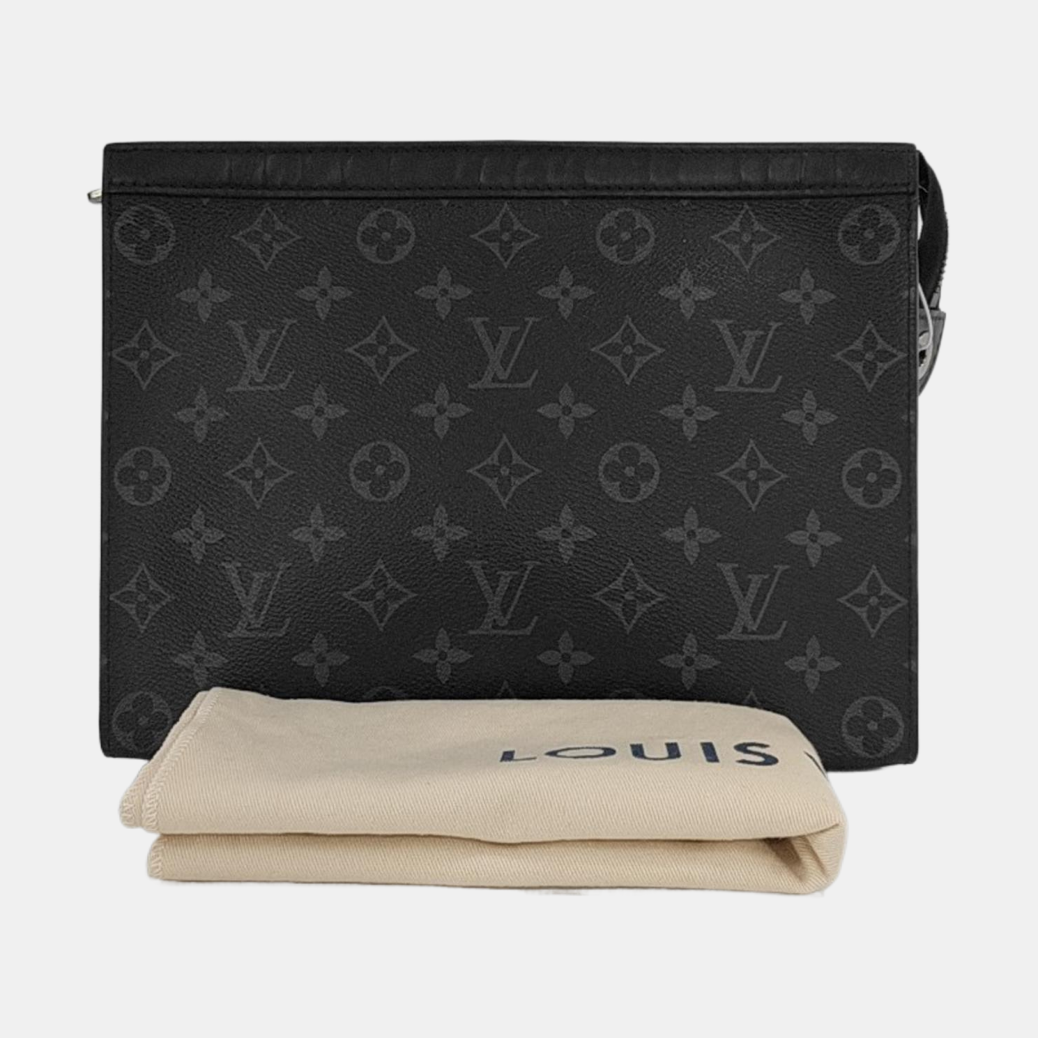 Pochette Voyag MM Monogram Coated Canvas Black