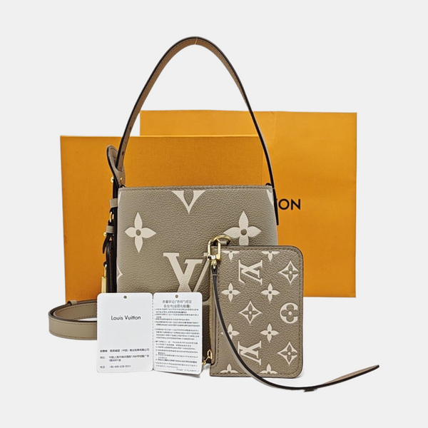 ALL IN BB Monogram Calfskin Gray