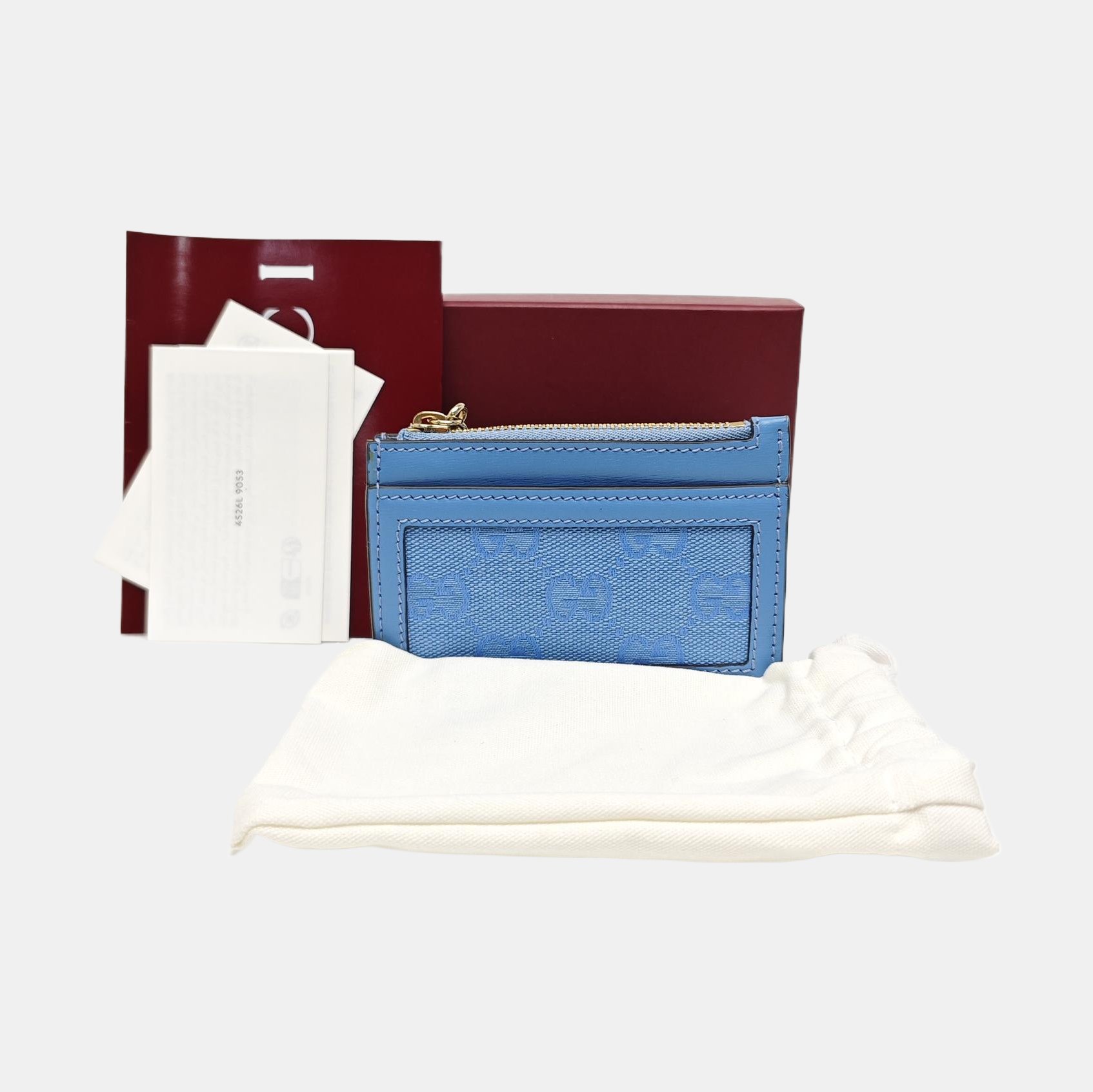 Monogram Calfskin Wallet Blue
