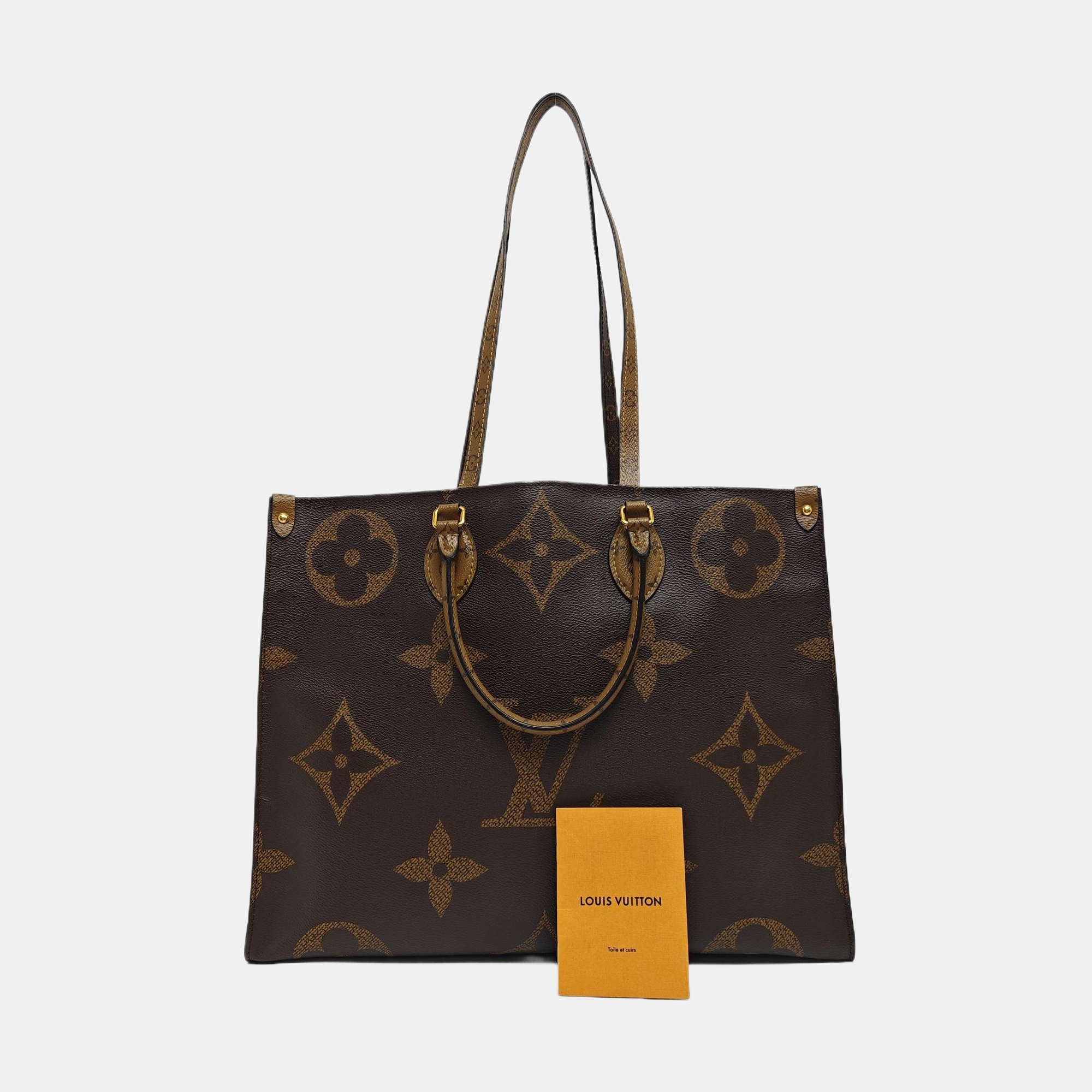 ONTHEGO GM Monogram Coated Canvas Brown