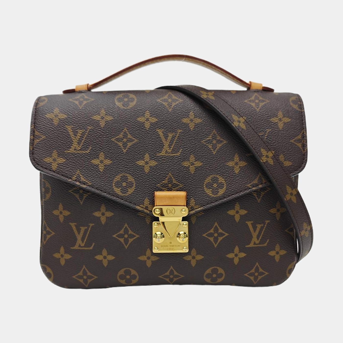 MÉTIS MM Monogram Coated Canvas Brown