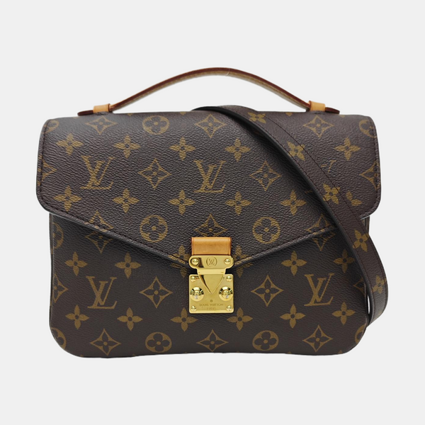 MÉTIS MM Monogram Coated Canvas Brown