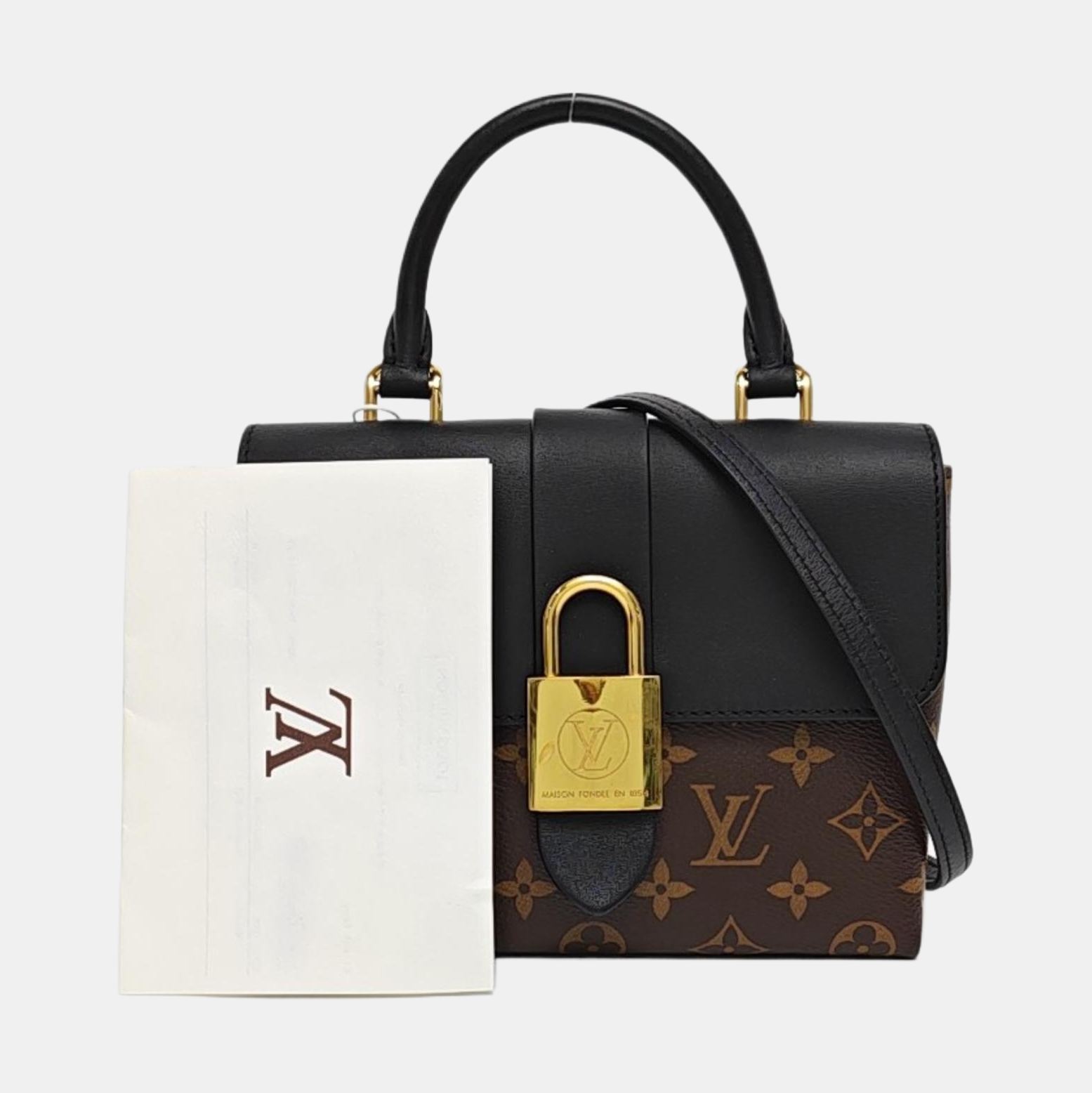 Authenticated pre-owned  LOCKY BB Monogram Coated Canvas Brown - Shoulder Bag at Looply