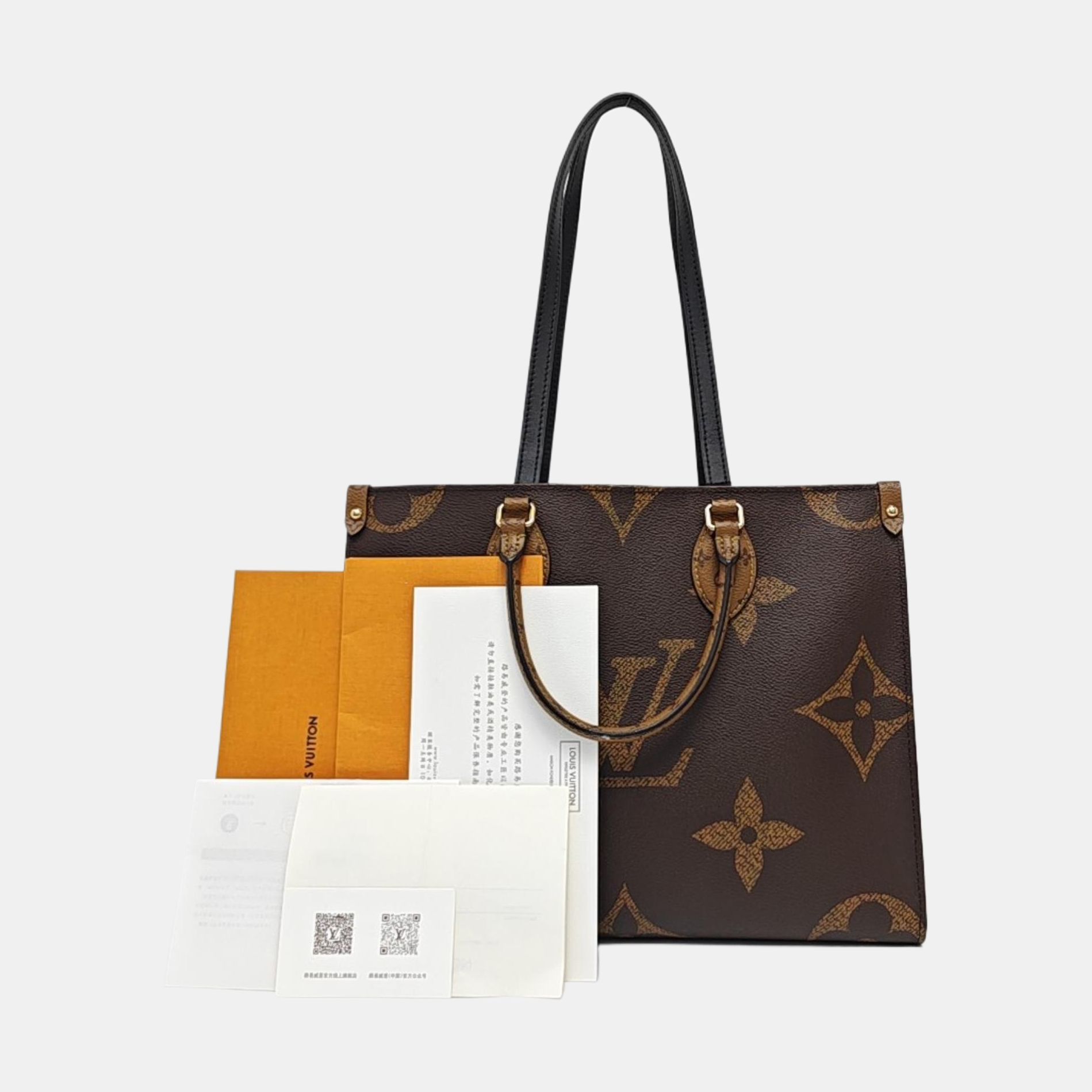 ONTHEGO MM Monogram Coated Canvas Brown