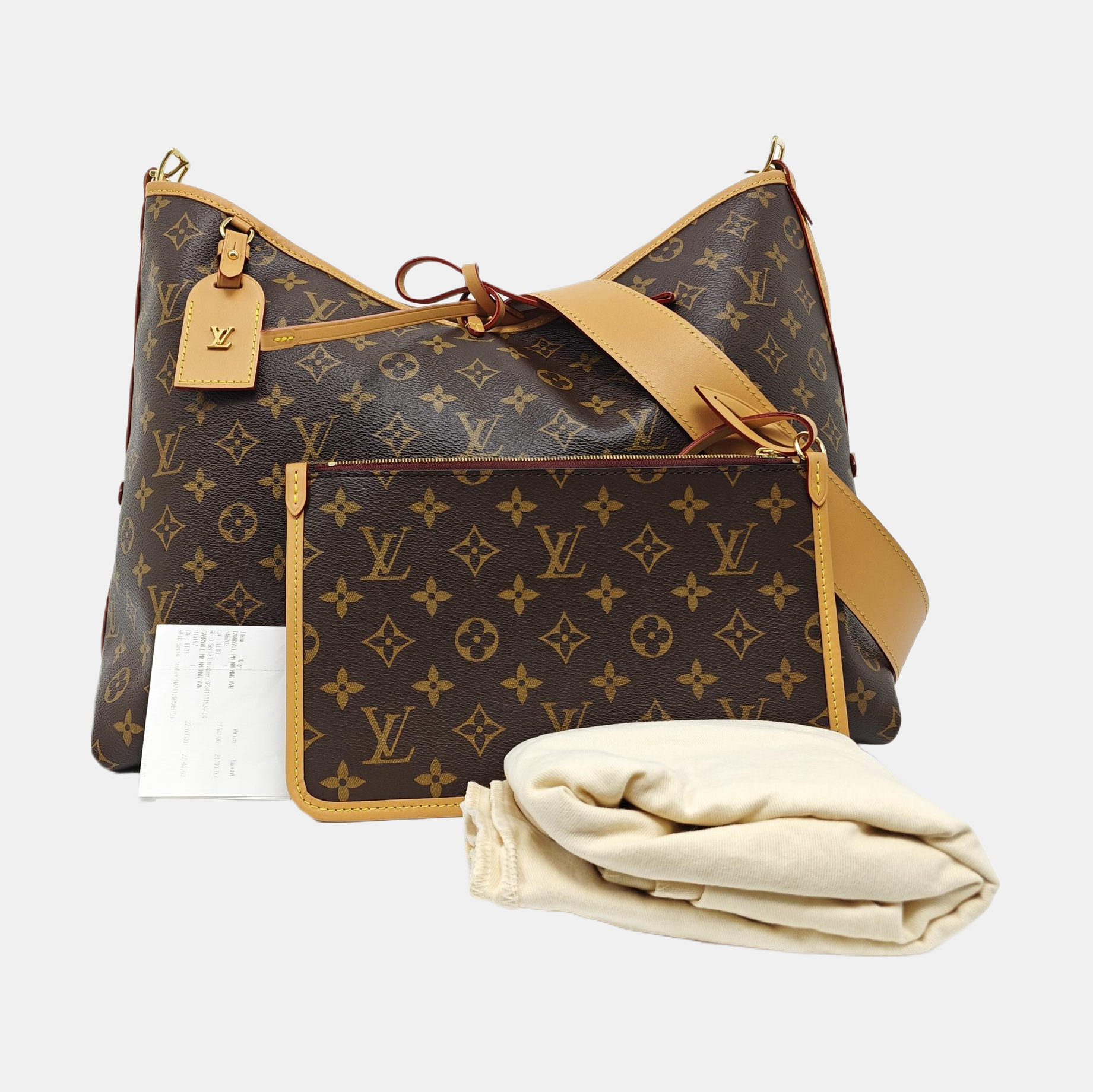CARRYALL MM Monogram Coated Canvas Brown