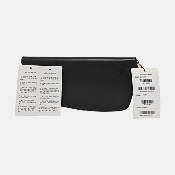 SHIELD Large Lambskin Black Wallet