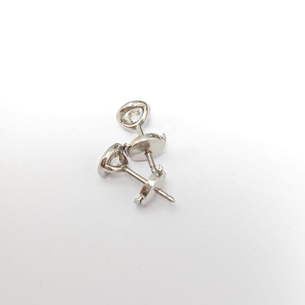 Platinum 950 Silver Stud Earrings
