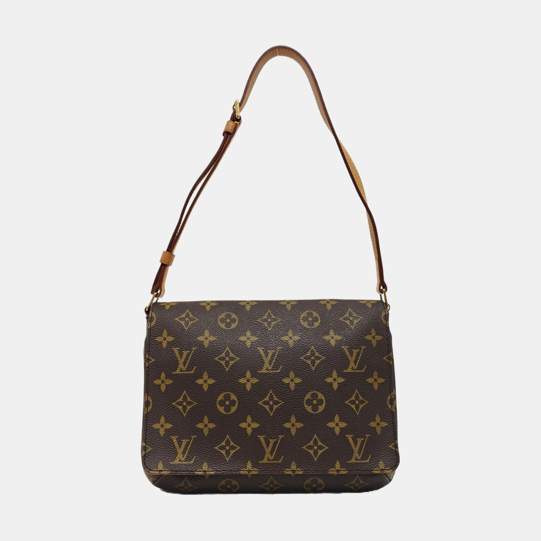 MUSETTE TANGO Monogram Coated Canvas Brown