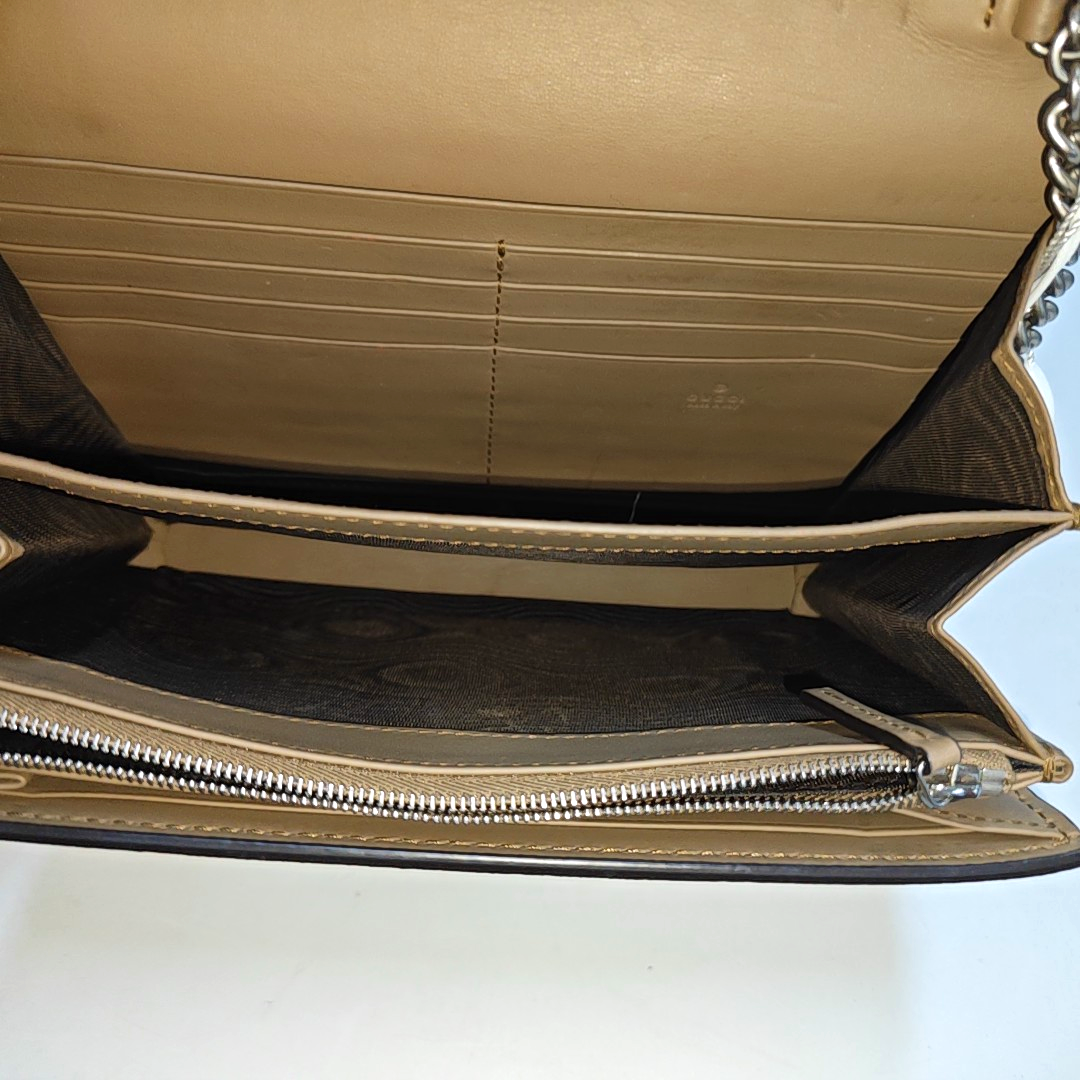 Authenticated pre-owned  Dionysus Monogram Coated Canvas Beige - Shoulder Bag at Looply