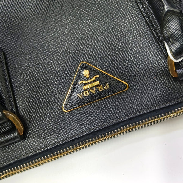 Galleria Extra Large Saffiano Calfskin Black