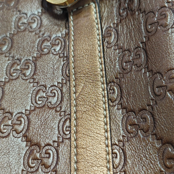 Monogram Leather Brown