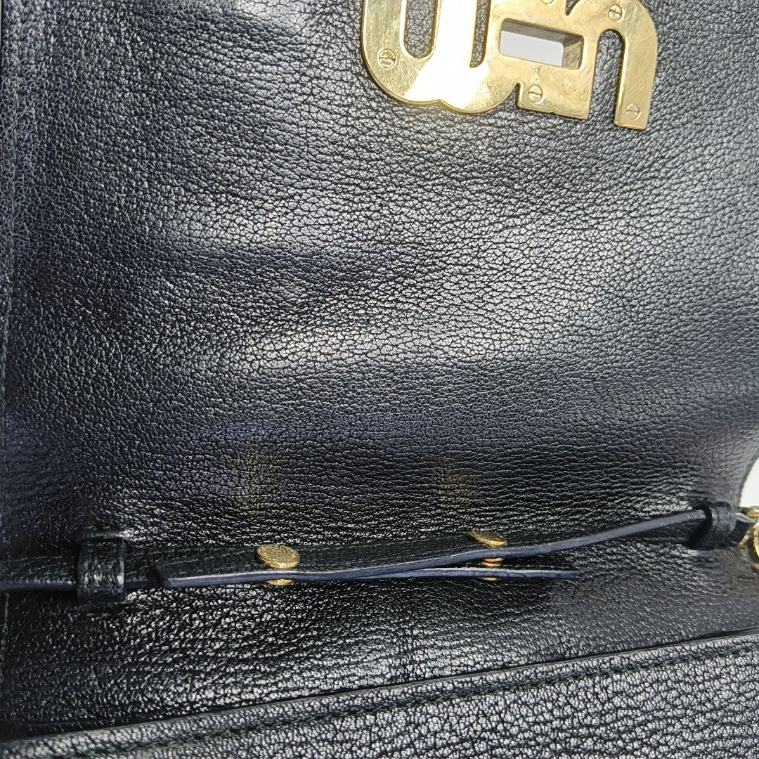 My Miu Lambskin Black