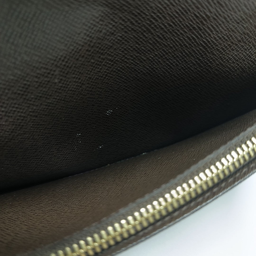 JAMES Damier Ebene Coated Canvas Brown Wallet