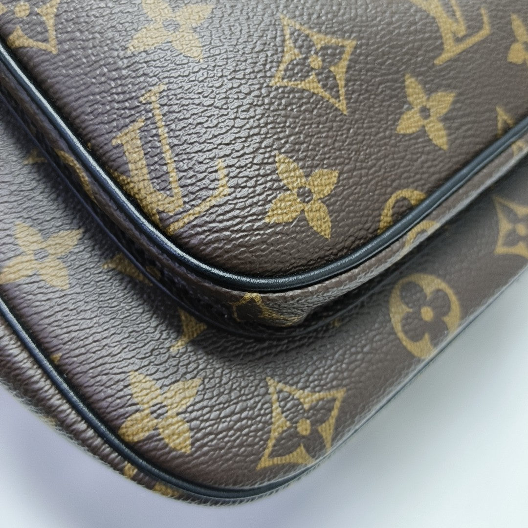 PASSY Monogram Coated Canvas Brown