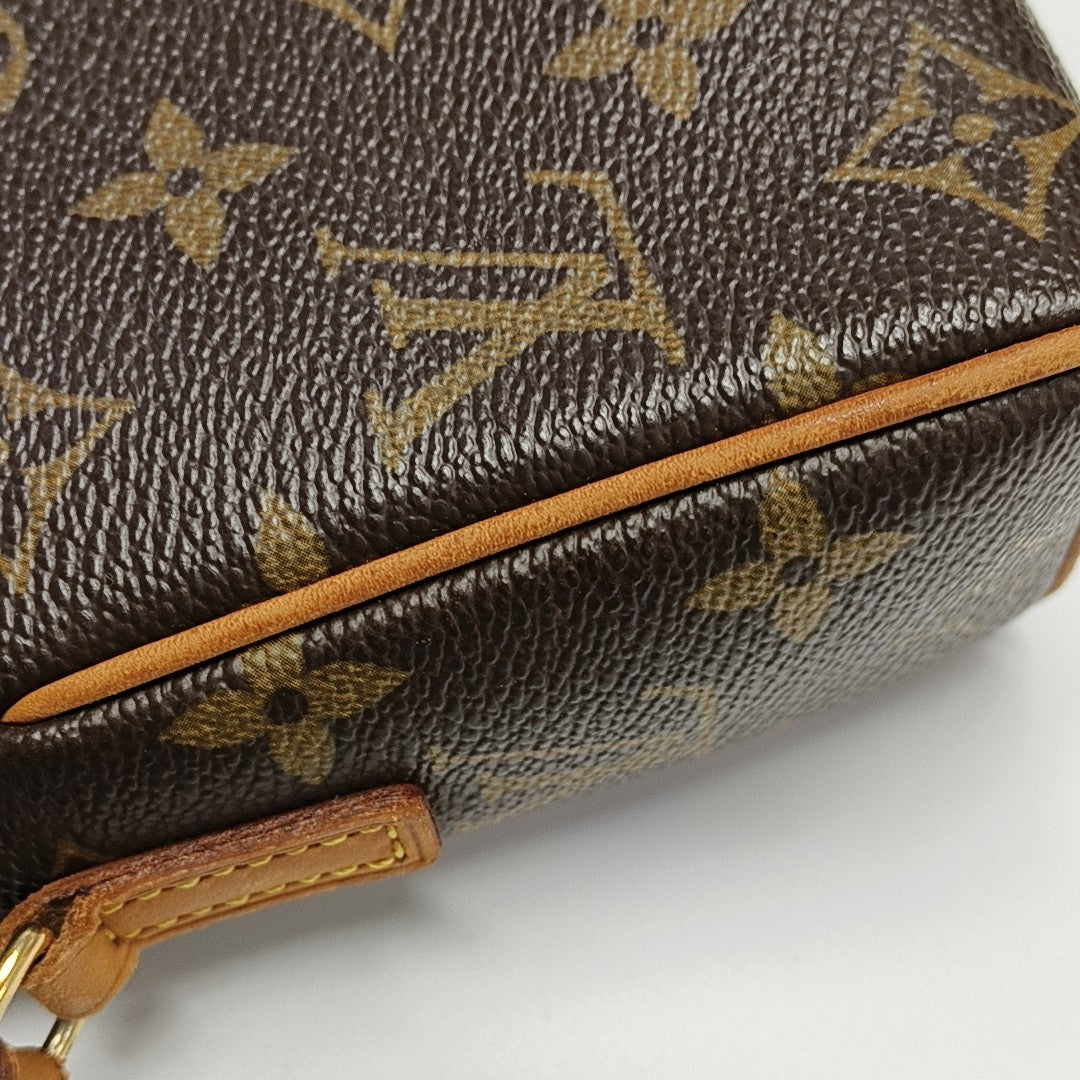 RECITAL Monogram Coated Canvas Brown