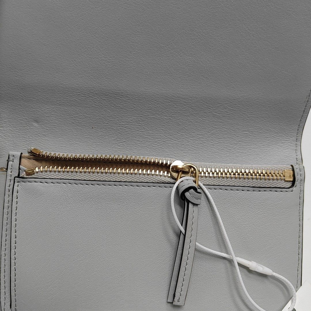 Alphabet Calfskin Green Wallet