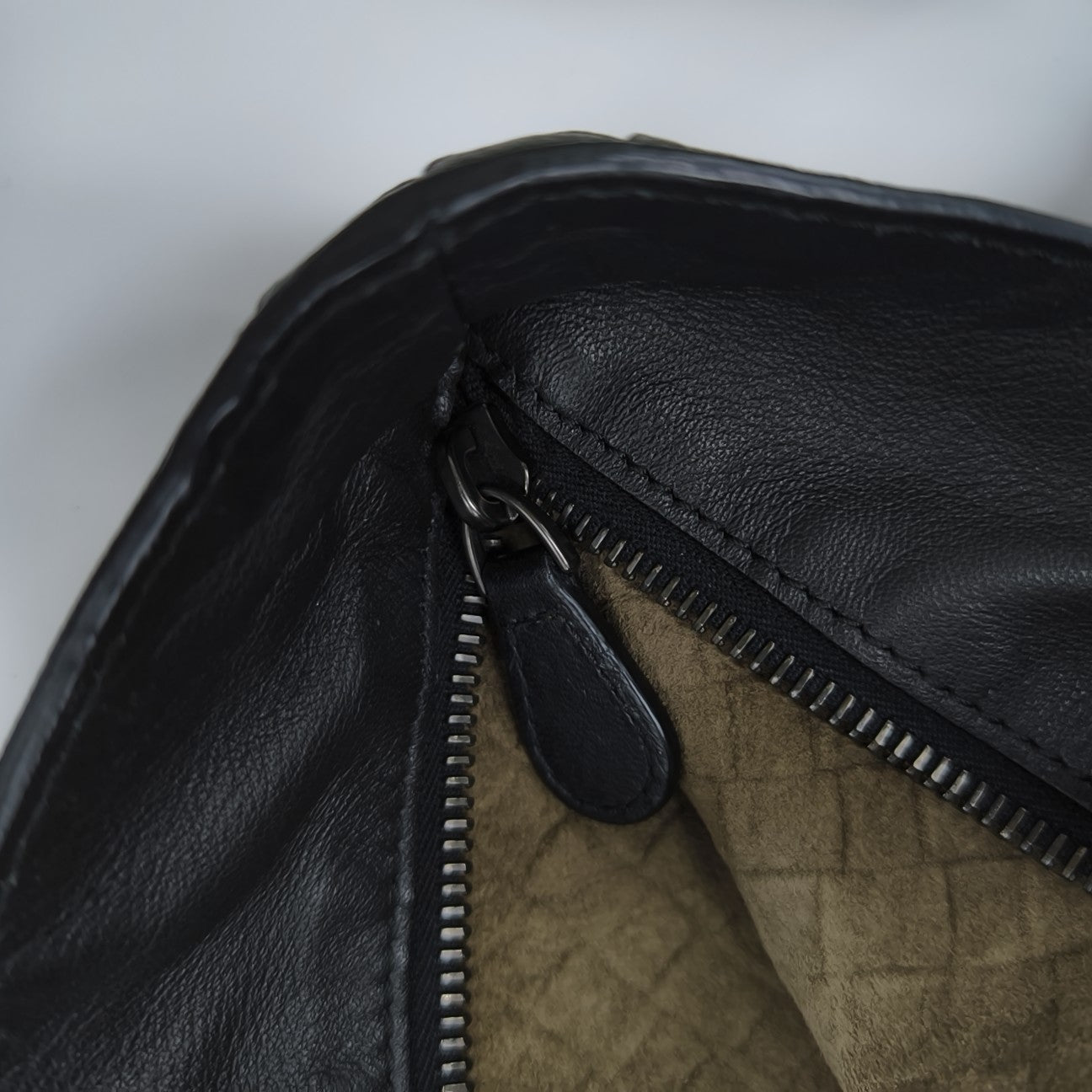 Lambskin Top Handle Bag Black