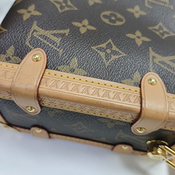 SIDE TRUNK MM Monogram Coated Canvas Brown