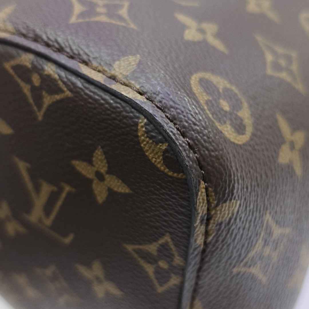 NÉONOÉ MM Monogram Coated Canvas Brown